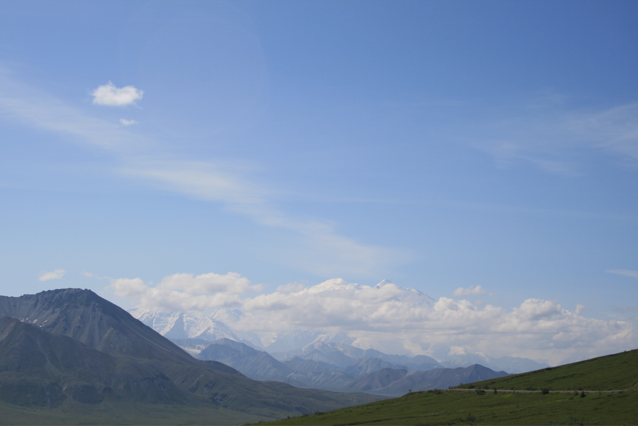 Mount McKinley behind Clouds