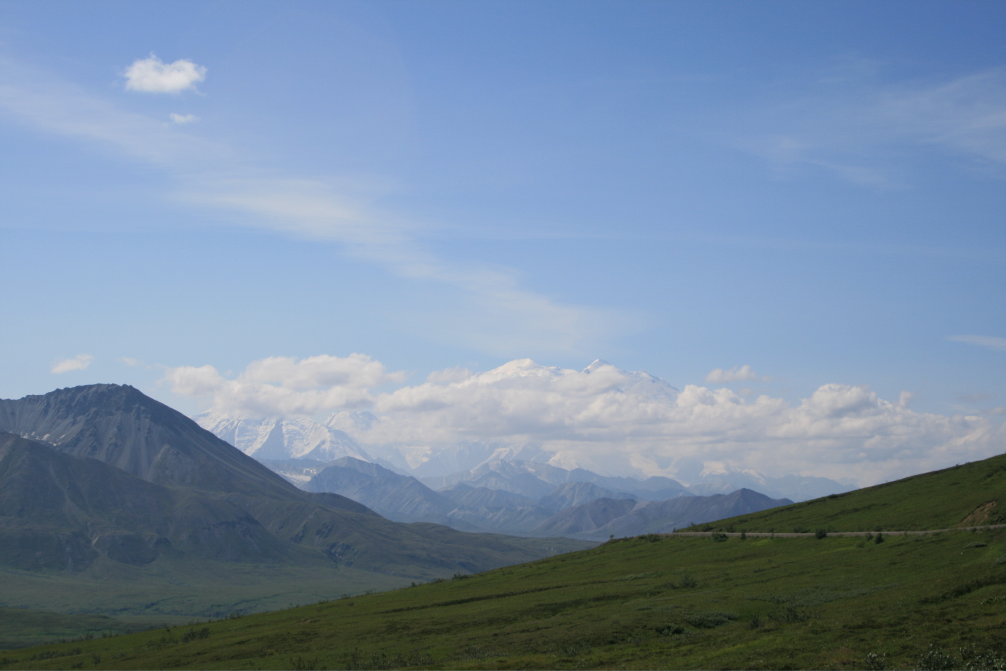 Mount McKinley behind Clouds